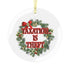 Taxation is Theft Glass Ornament