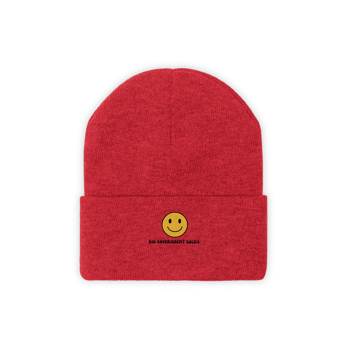 Big Government Sucks Embroidered Knit Beanie