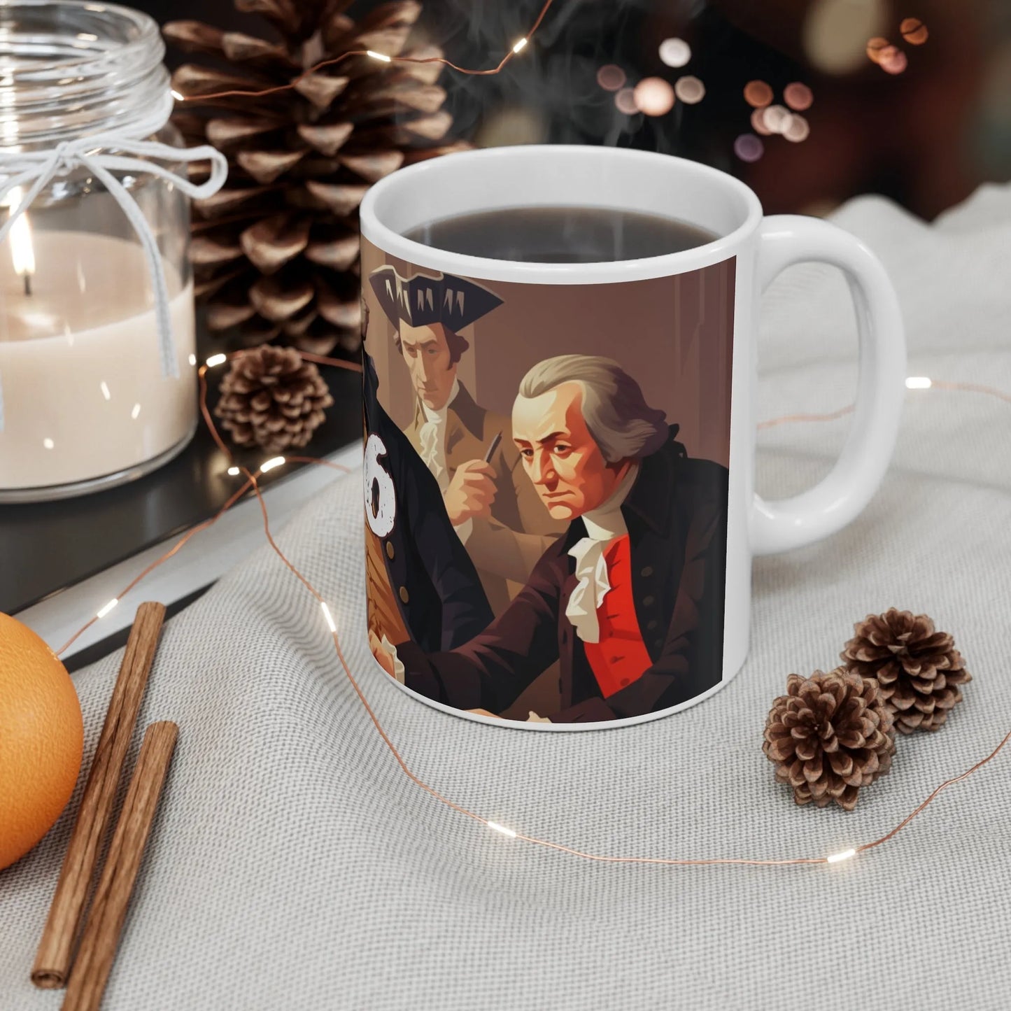 Founding Fathers 1776 Declaration Ceramic Mug