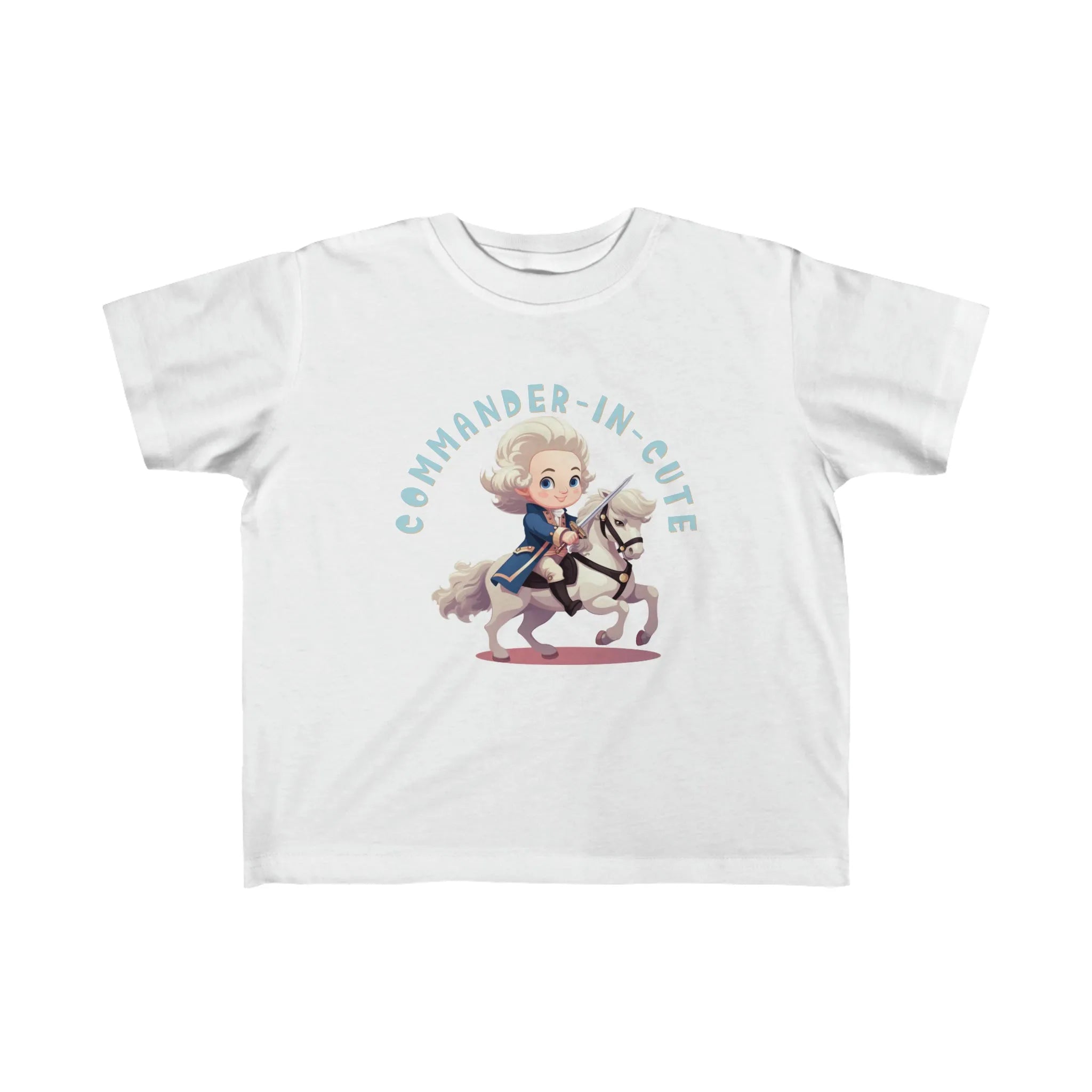 Commander-in-Cute George Washington Toddler's Fine Jersey Tee