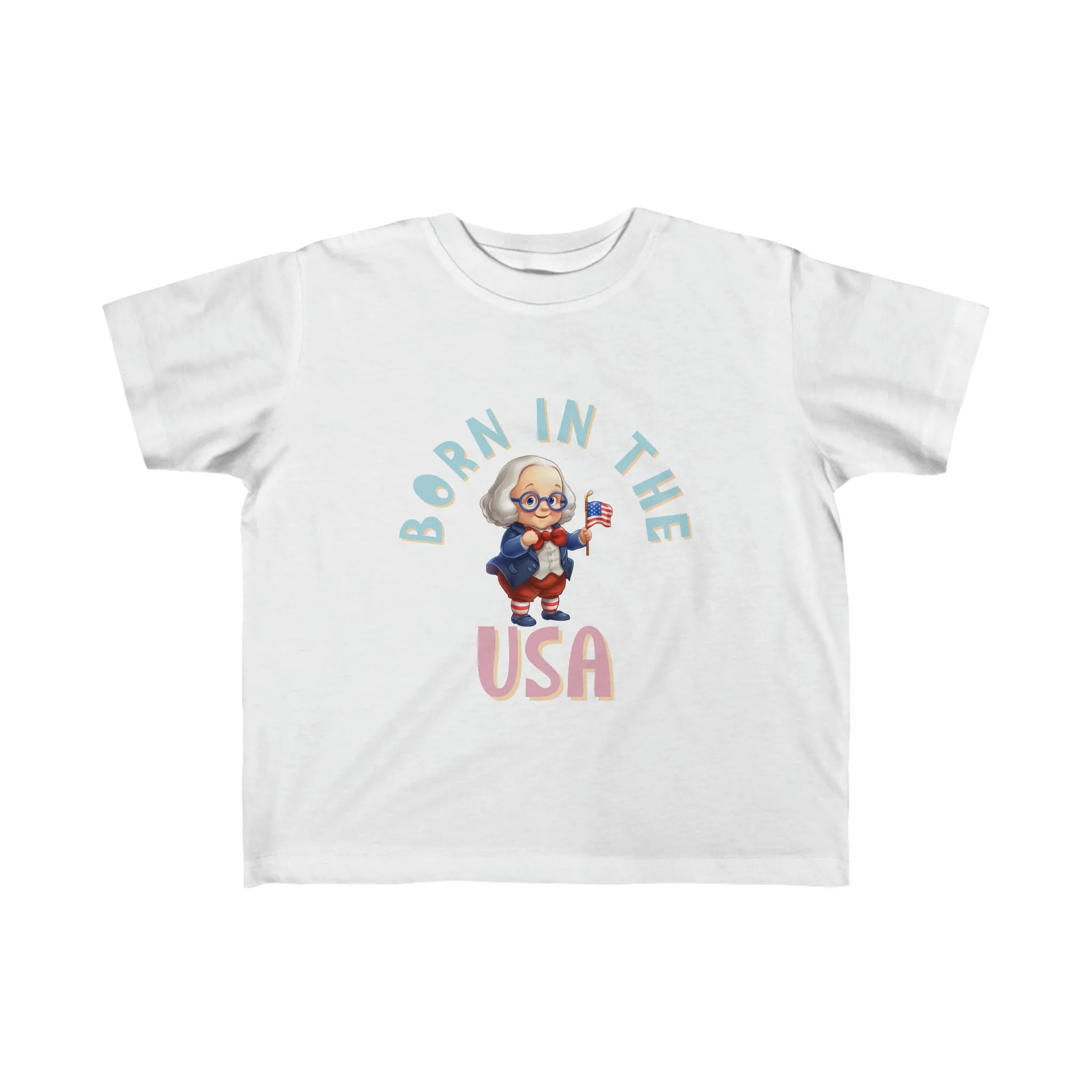 Born in the USA Benjamin Franklin Toddler's Fine Jersey Tee