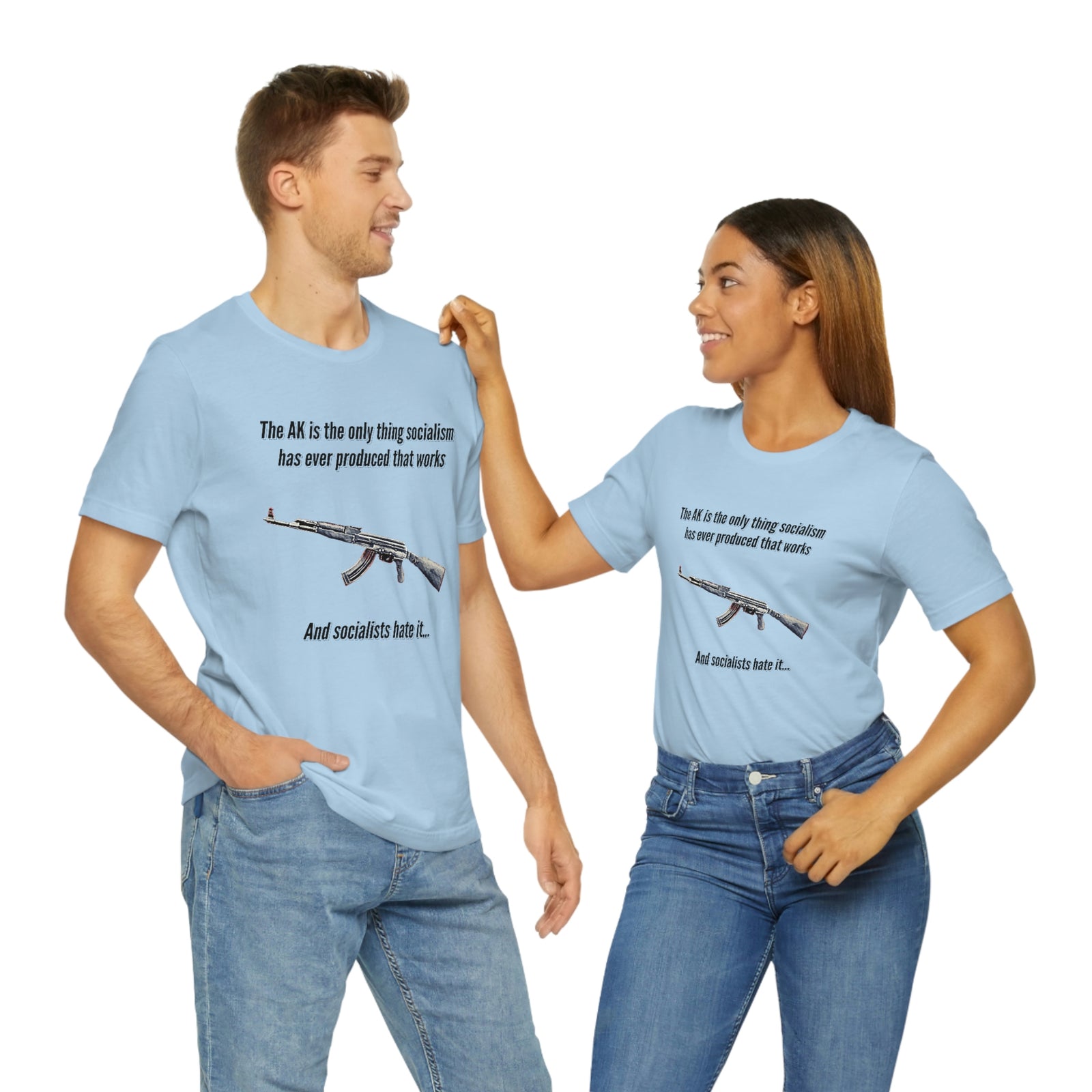 Irony of the AK-47 Men's and Ladies Tee