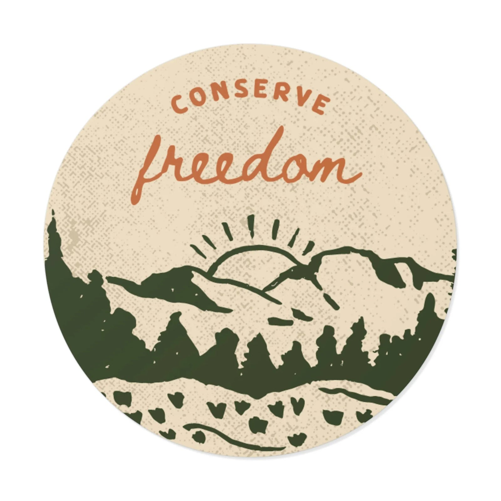 Conserve Freedom Vinyl Sticker