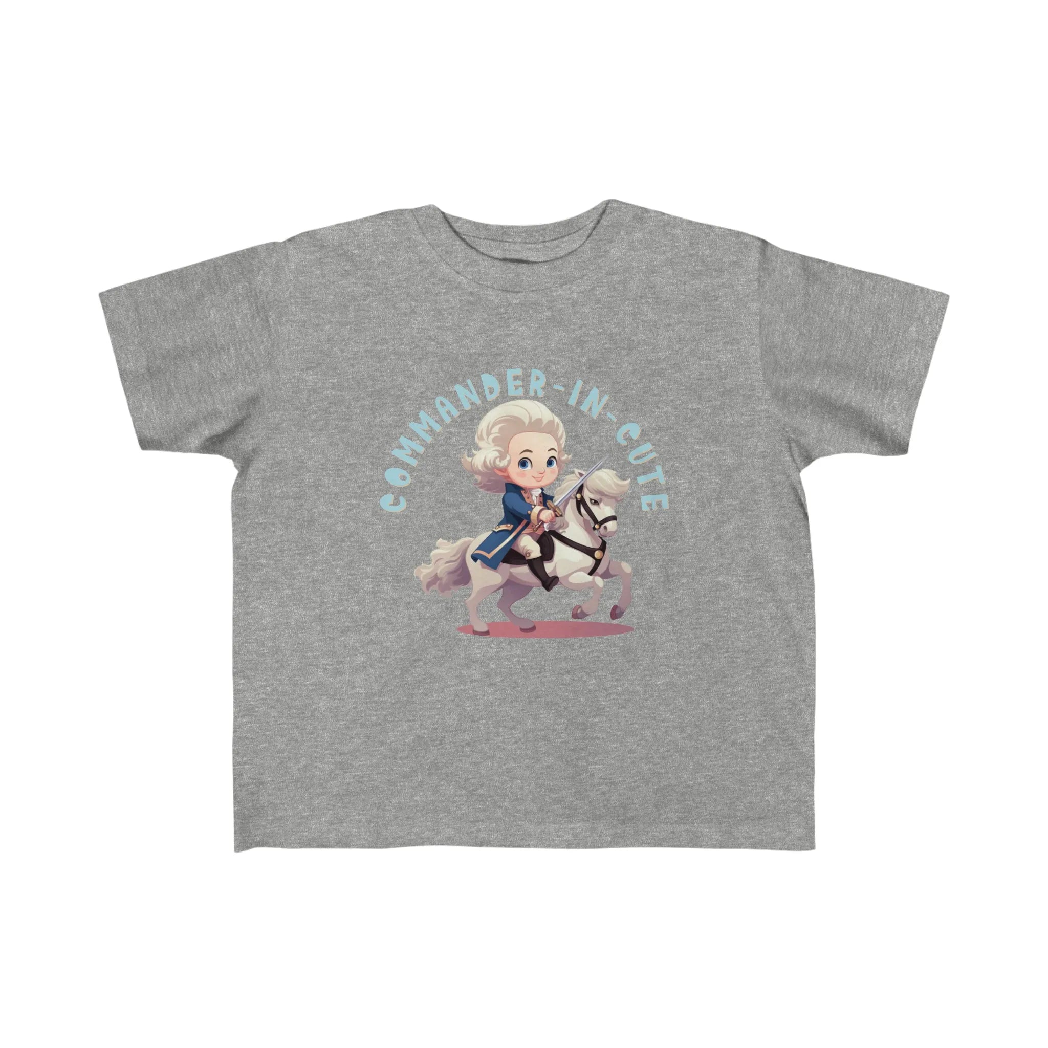 Commander-in-Cute George Washington Toddler's Fine Jersey Tee