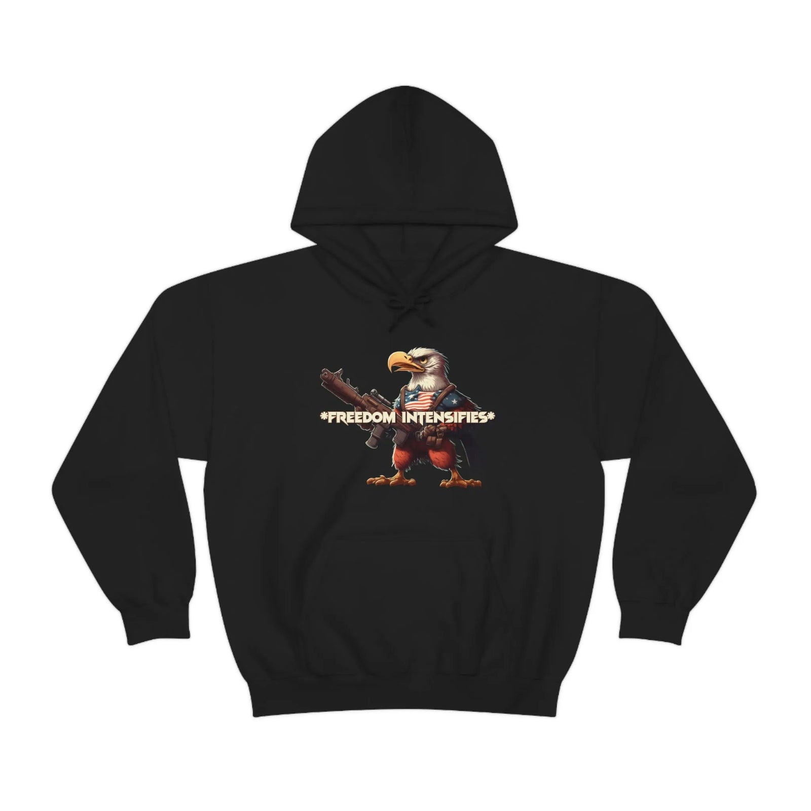 Freedom Intensifies Patriotic Eagle Unisex Heavy Blend™ Hooded Sweatshirt