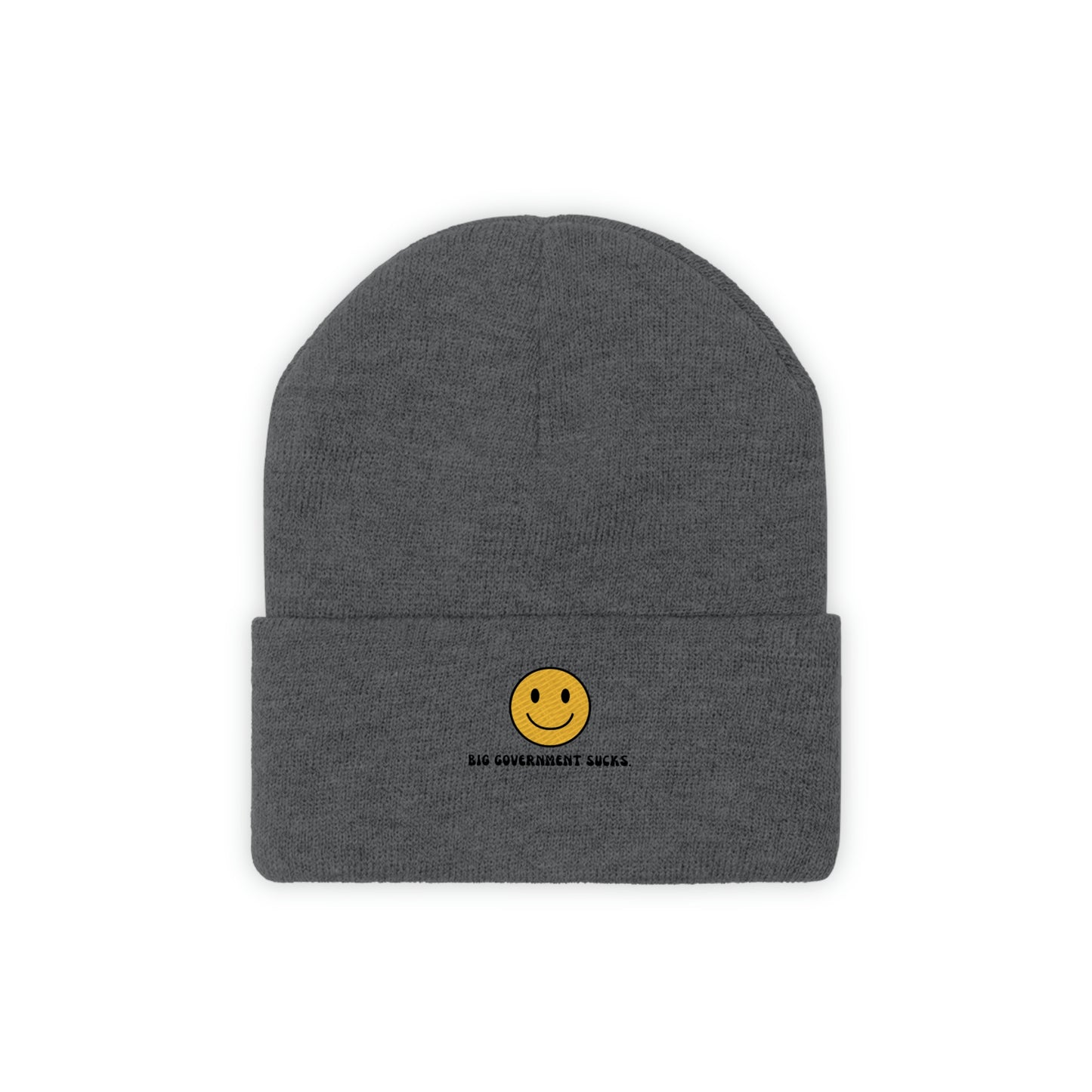 Big Government Sucks Embroidered Knit Beanie