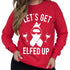 Let's Get Elfed Up Christmas Wine Crew Neck