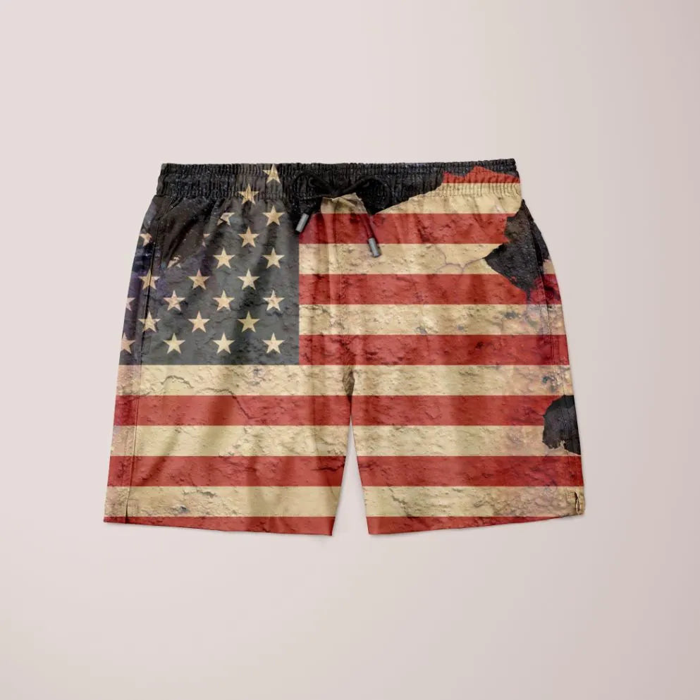 American Flag Patrotic Shorts