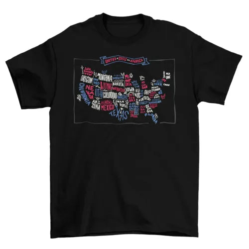 United States Map T-Shirt