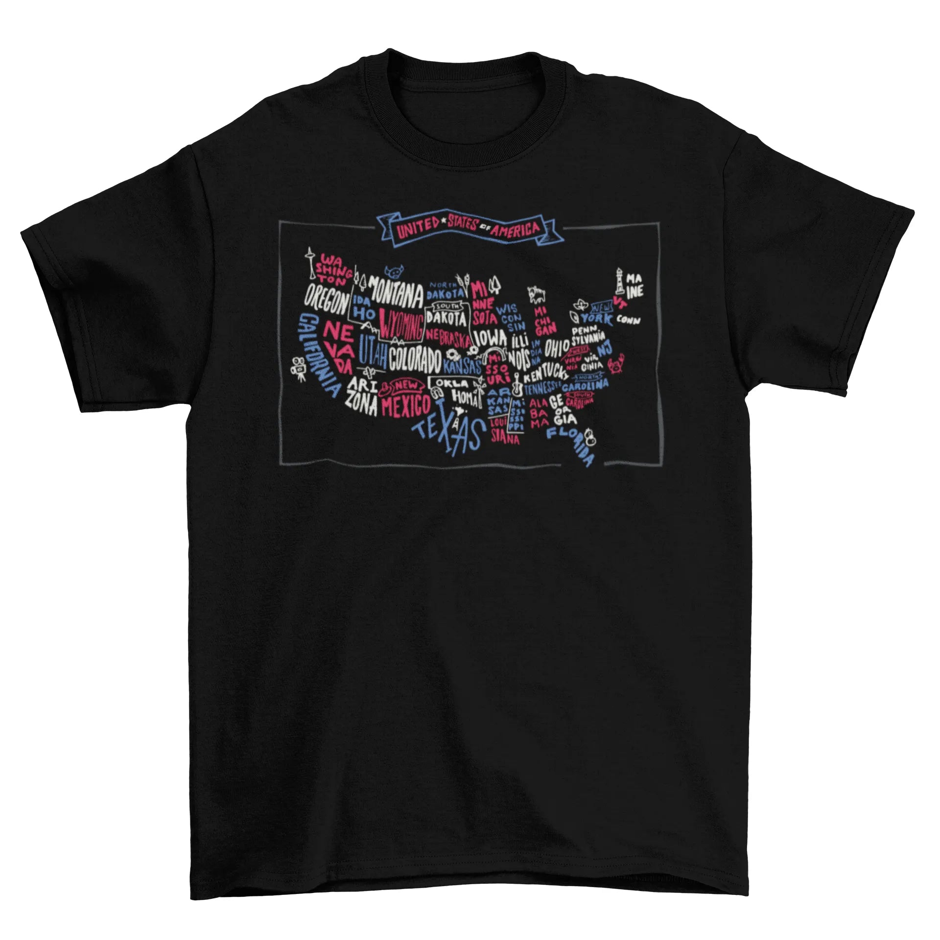 United States Map T-Shirt