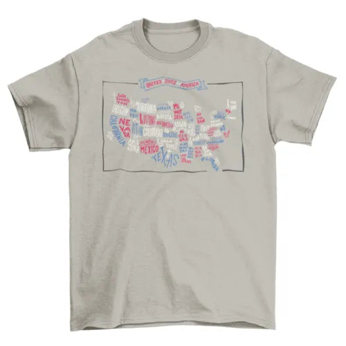 United States Map T-Shirt