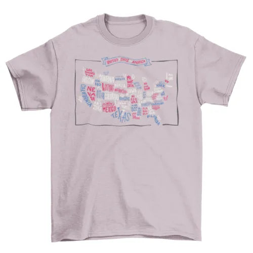 United States Map T-Shirt