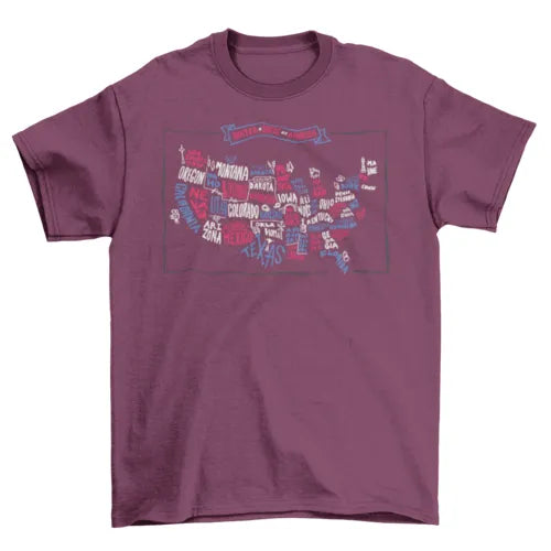 United States Map T-Shirt