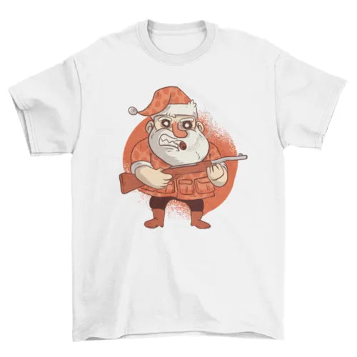 Hunting Santa T-shirt