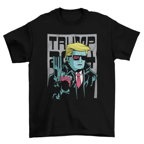 Trump 2024 Comic Gun t-shirt