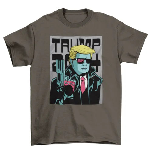 Trump 2024 Comic Gun t-shirt