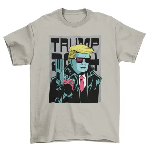 Trump 2024 Comic Gun t-shirt