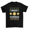 Merry Gainsmas Christmas Bitcoin T-Shirt - 4LibertyShop.com