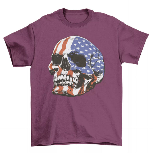 American Skull Patriotic T-shirt