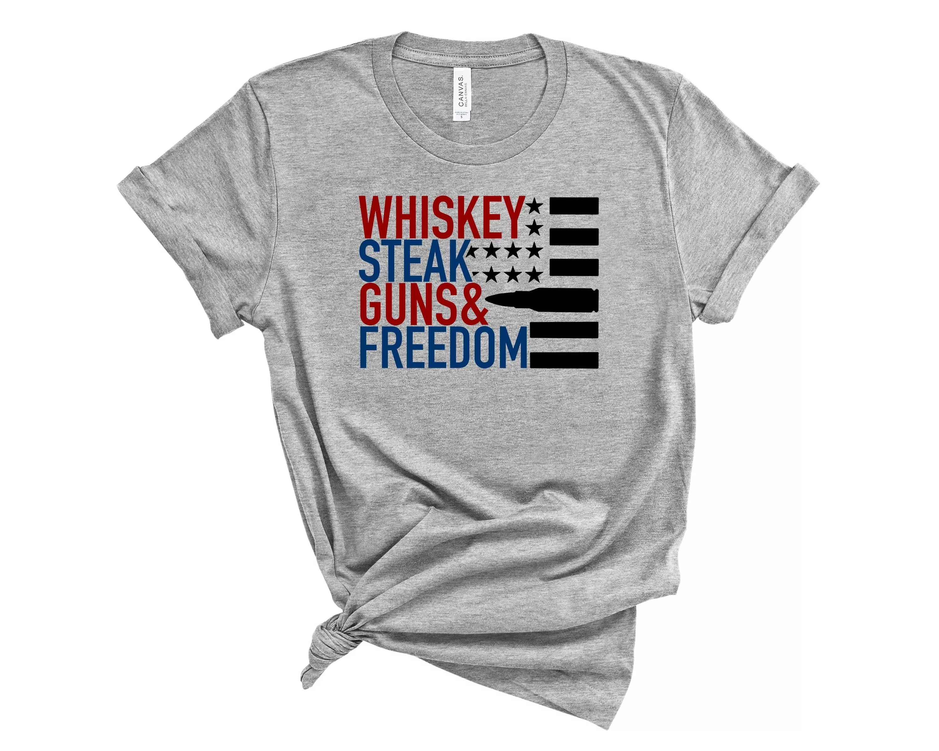 Whiskey Steak Guns & Freedom - Graphic Tee