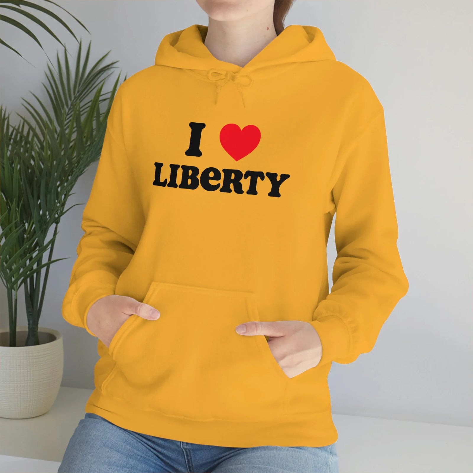 I Heart Liberty Unisex Heavy Blend™ Hooded Sweatshirt