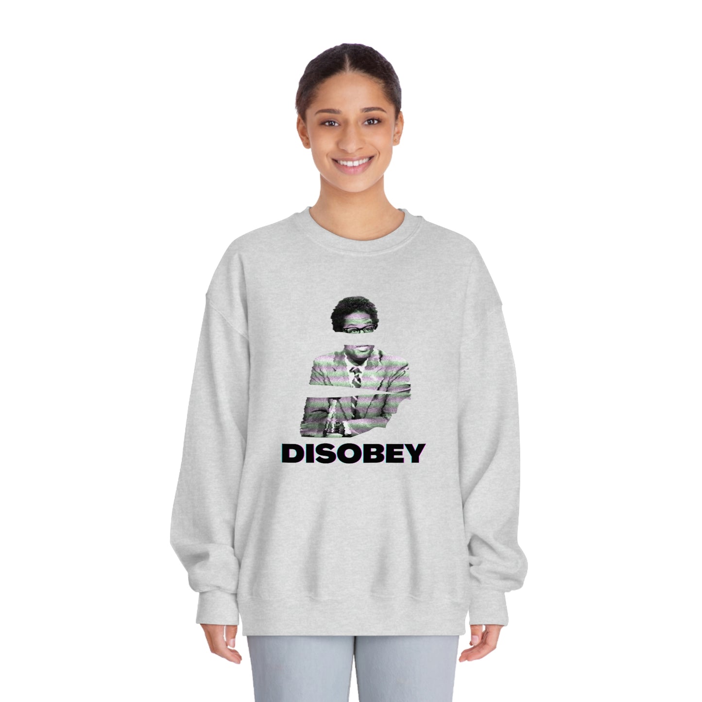 "DISOBEY" Sowell DryBlend® Crewneck Sweatshirt