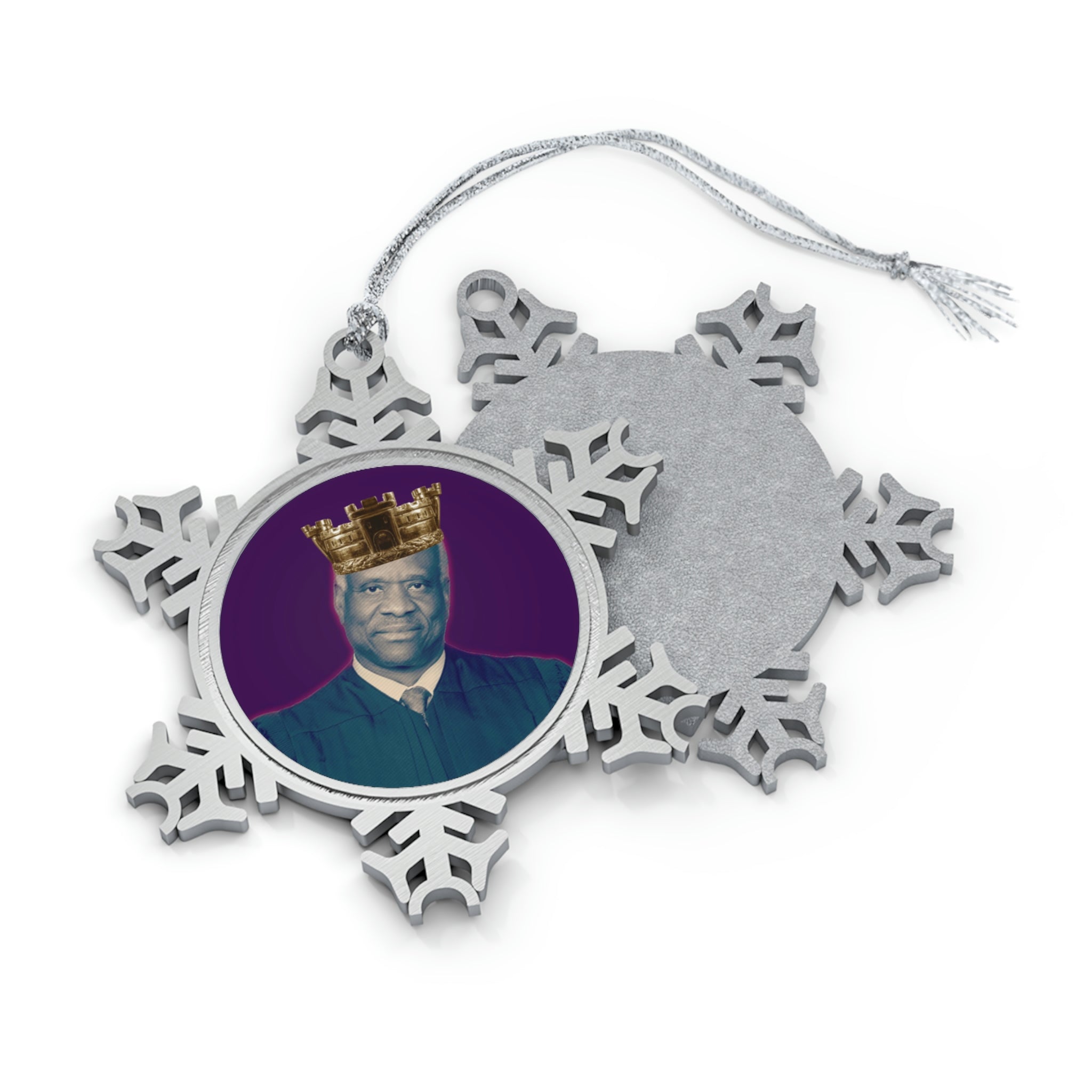 Justice Thomas Pewter Snowflake Ornament