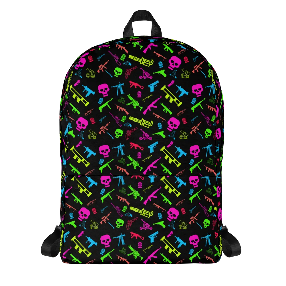 "Packing Firepower" Neon Firearms Backpack