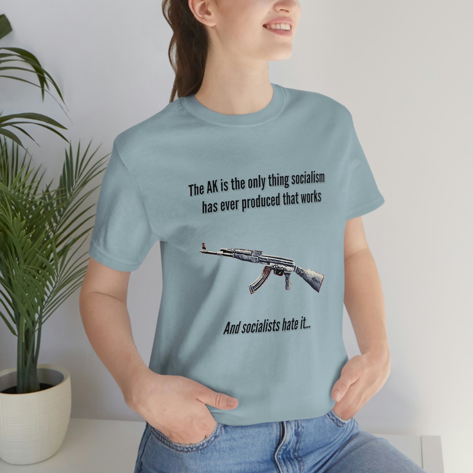Irony of the AK-47 Men's and Ladies Tee