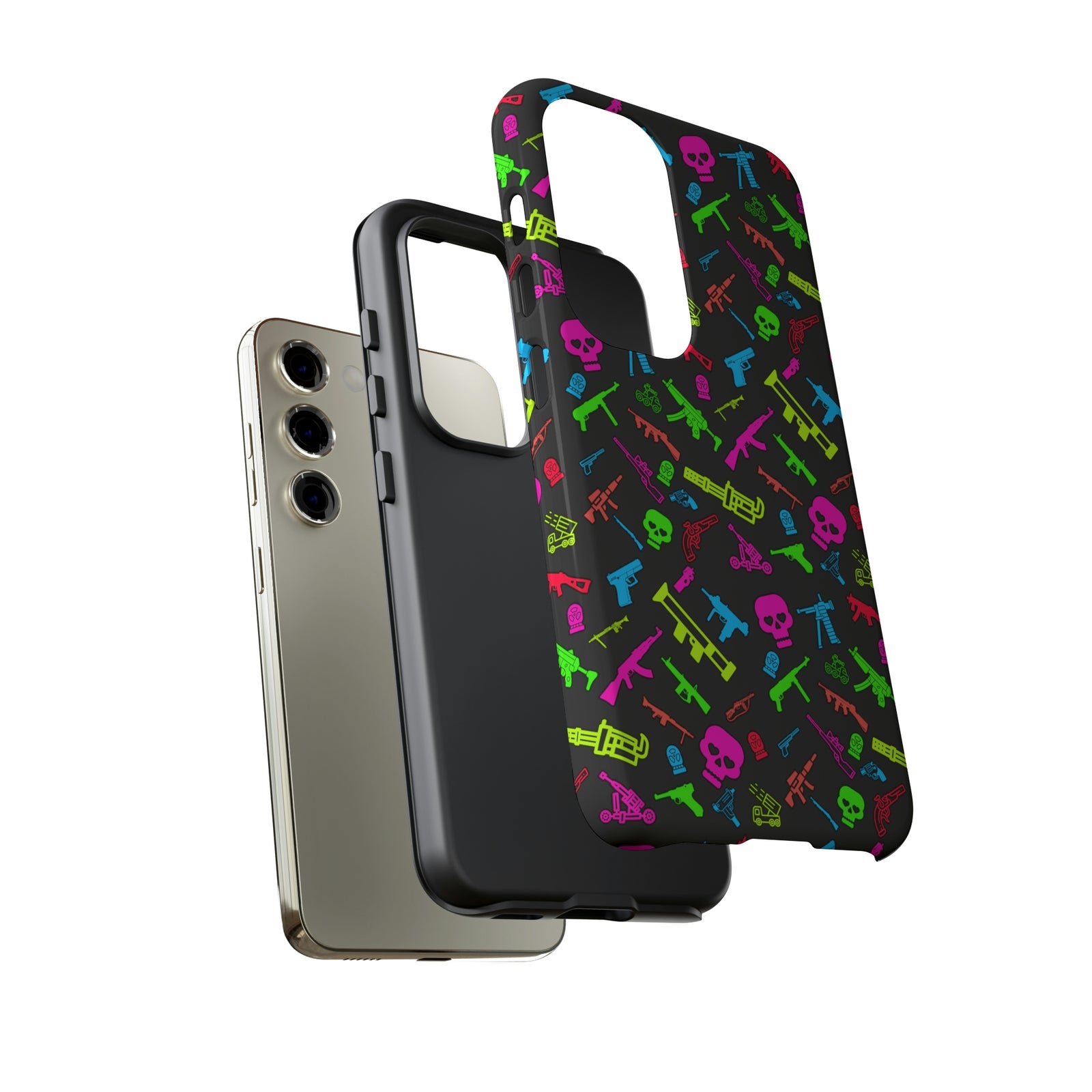 Aloha To Arms: Retro Neon Firearms Cell Phone Case