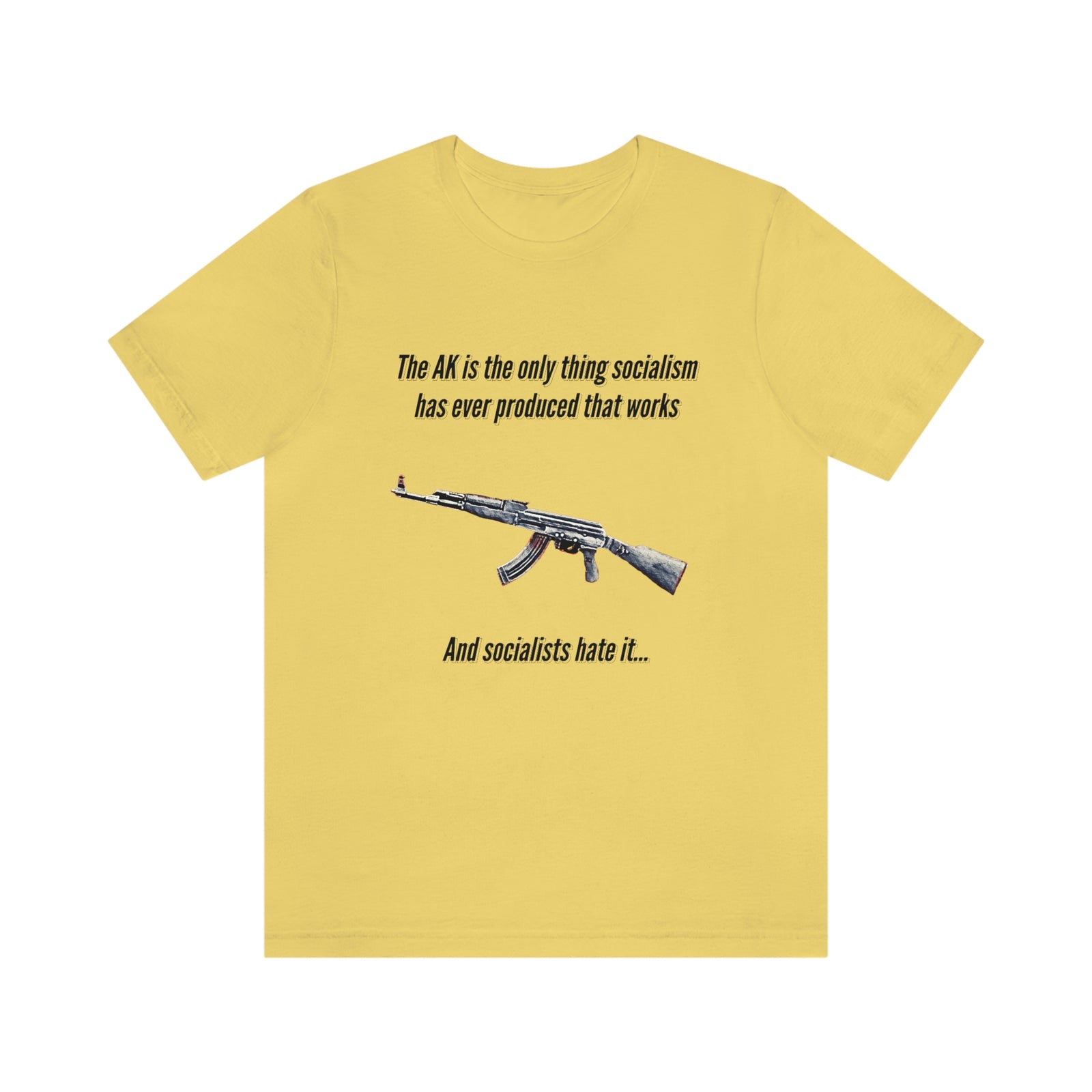 Irony of the AK-47 Men's and Ladies Tee