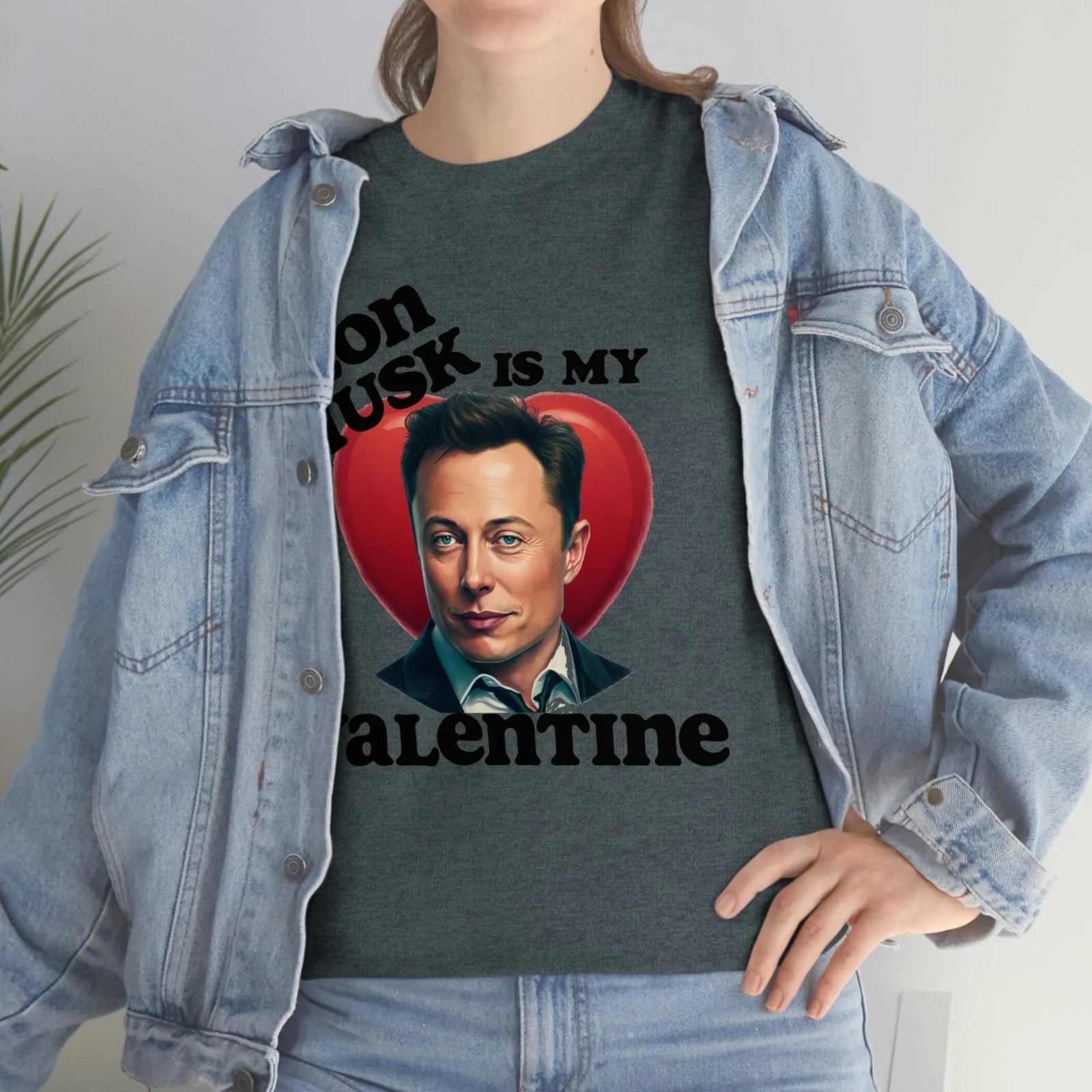 Elon Musk Is My Valentine Unisex Heavy Cotton Tee