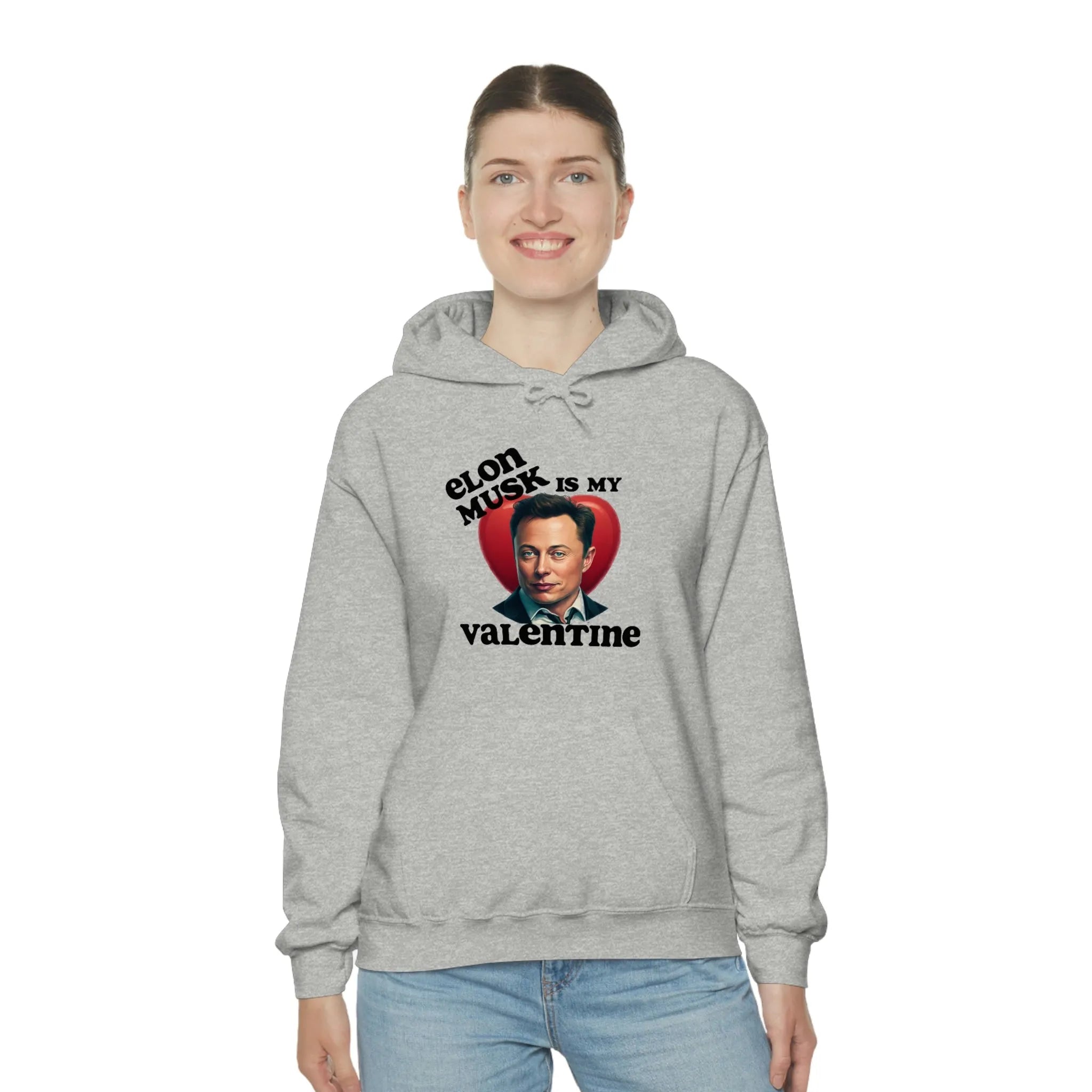 Elon Musk Is My Valentine Unisex Heavy Blend™ Hooded Sweatshirt