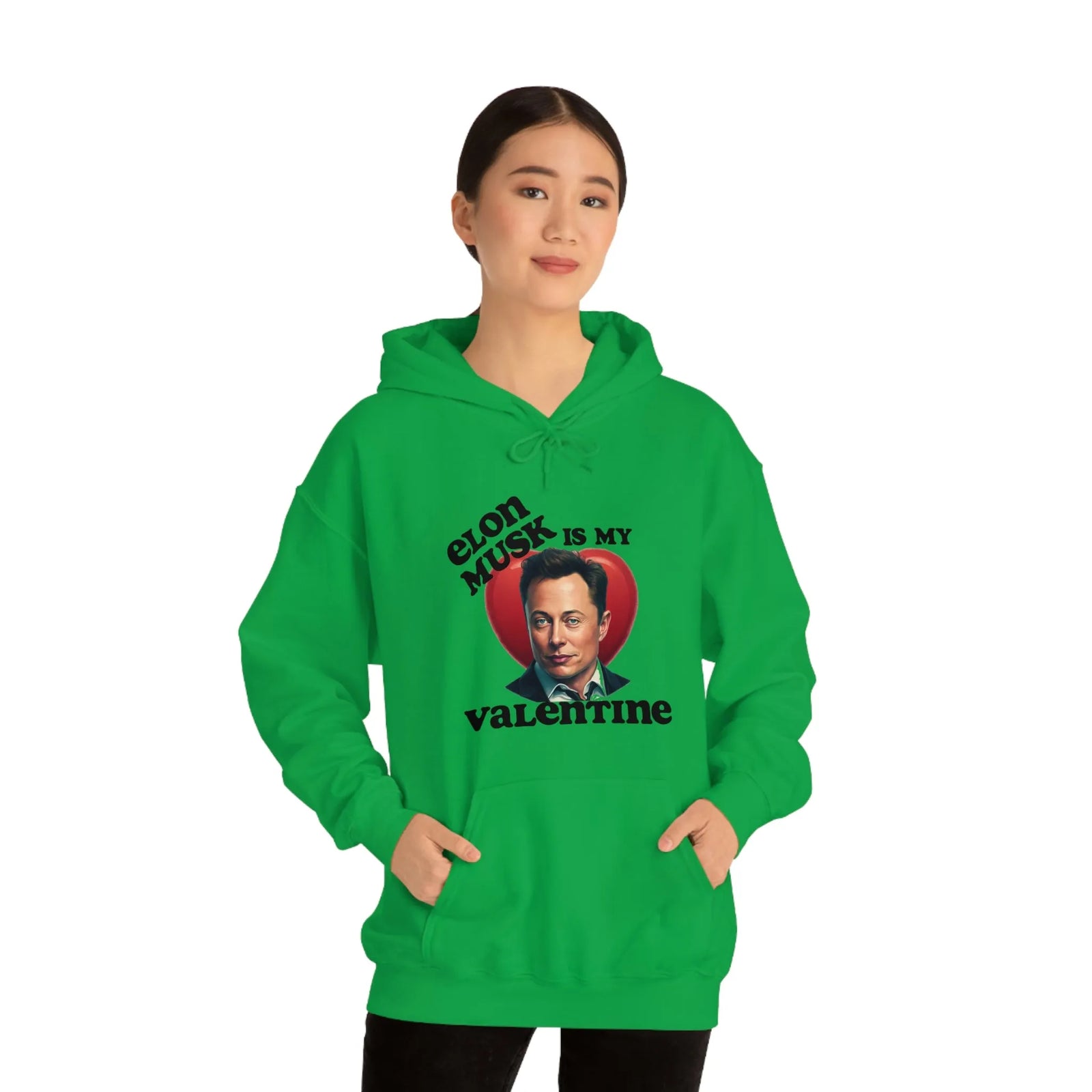 Elon Musk Is My Valentine Unisex Heavy Blend™ Hooded Sweatshirt