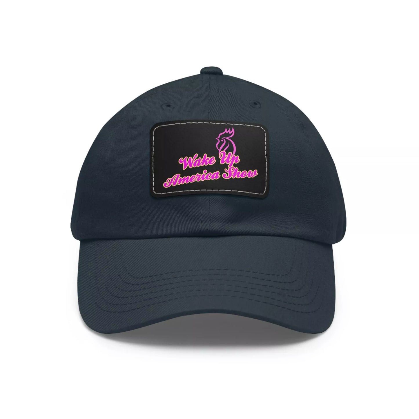 Wake Up America Show Dad Hat with Leather Patch