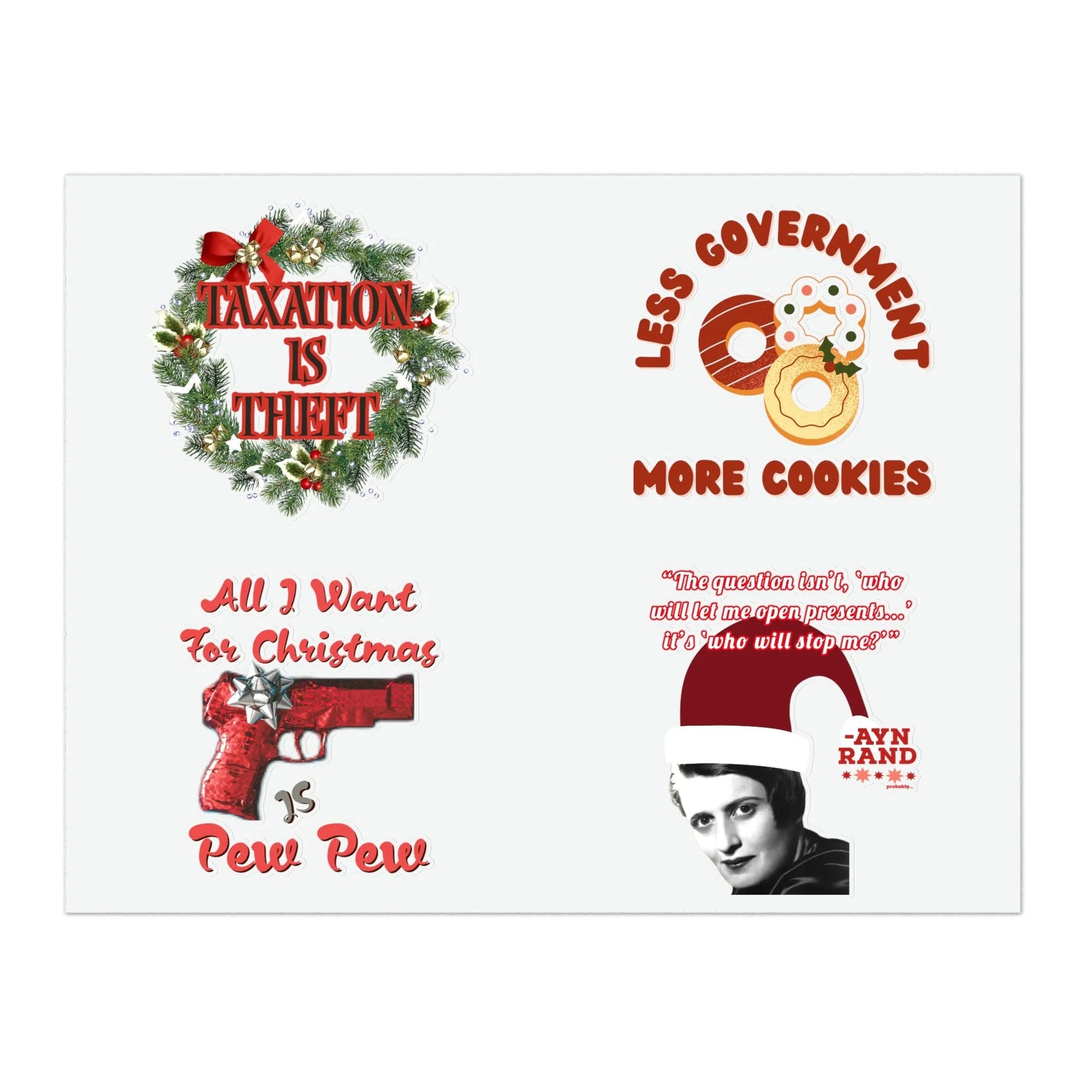 Holiday Liberty Themed Sticker Sheets