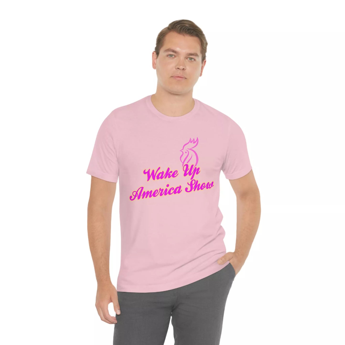 Wake Up America Show Unisex Jersey Short Sleeve Tee