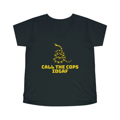Call The Cops IDGAF Maternity Tee