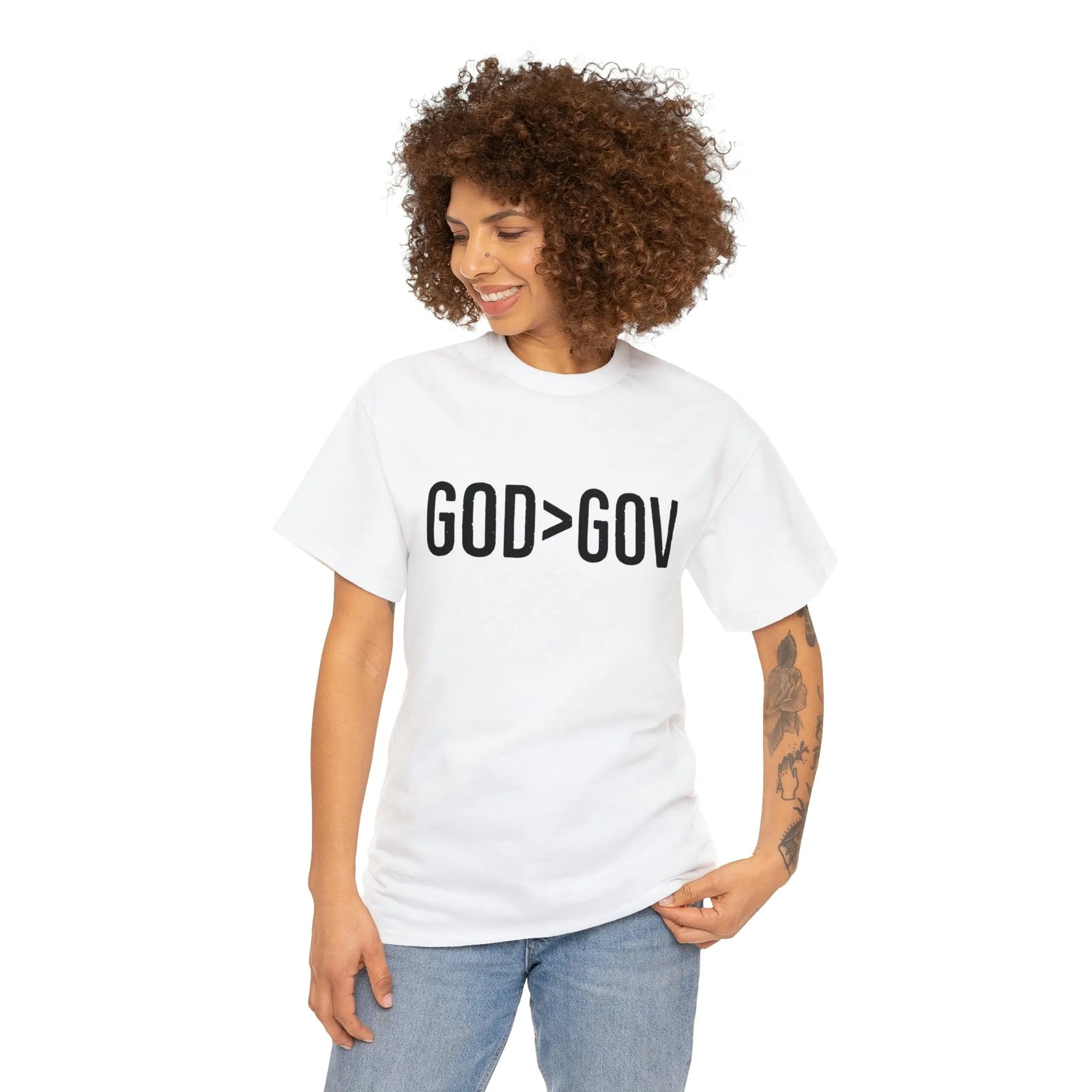 God>Gov Unisex Heavy Cotton Tee