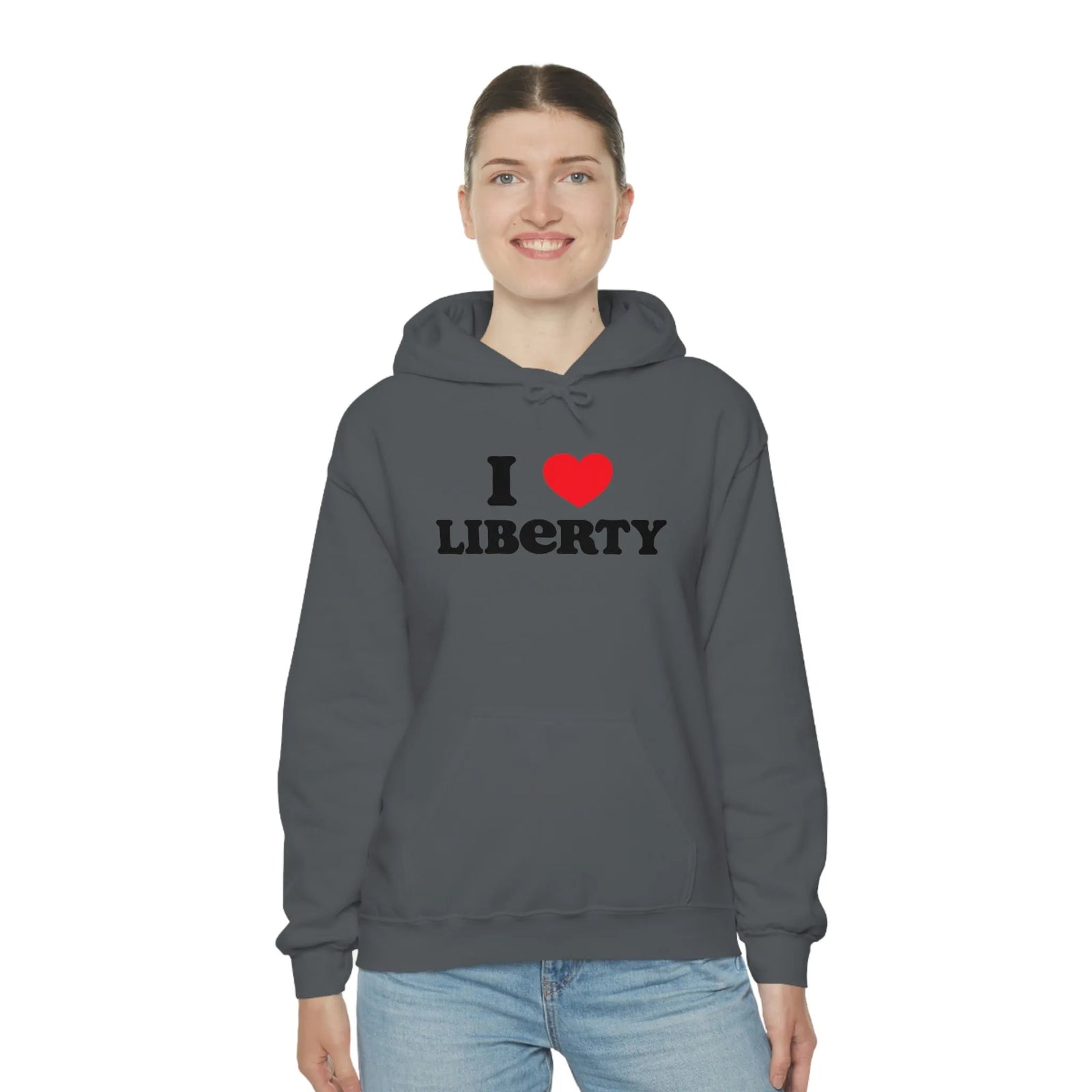 I Heart Liberty Unisex Heavy Blend™ Hooded Sweatshirt