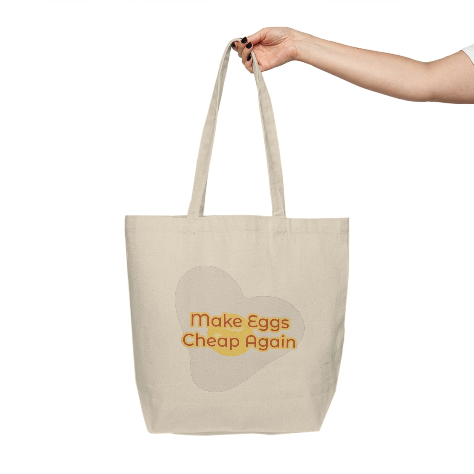 Make Eggs Cheap Again Canvas Shopping Tote